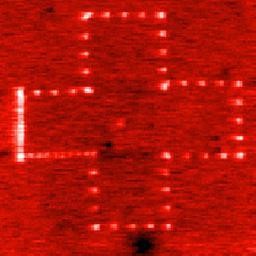 Kelvin probe force microscopy image