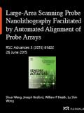Large-area Scanning Probe Nanolithography Facilitated by Automated Alignment and Its Application to Substrate Fabrication for Cell Culture Studies