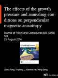 The effects of the growth pressure and annealing conditions on perpendicular magnetic anisotropy of sputtered NdFeCo films on Si(111)