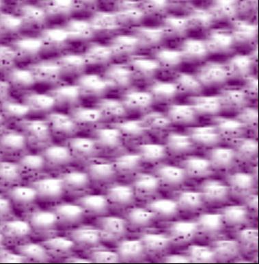 Defects study and atomic structure of MoS2 crystal with STM