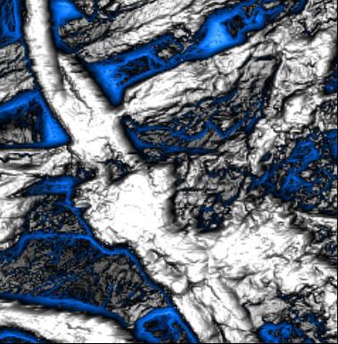 未涂覆 20x20µm 图, z-范围 1.8µm