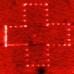 KPFM 信号。扫描范围: 10 µm x 10 µm.