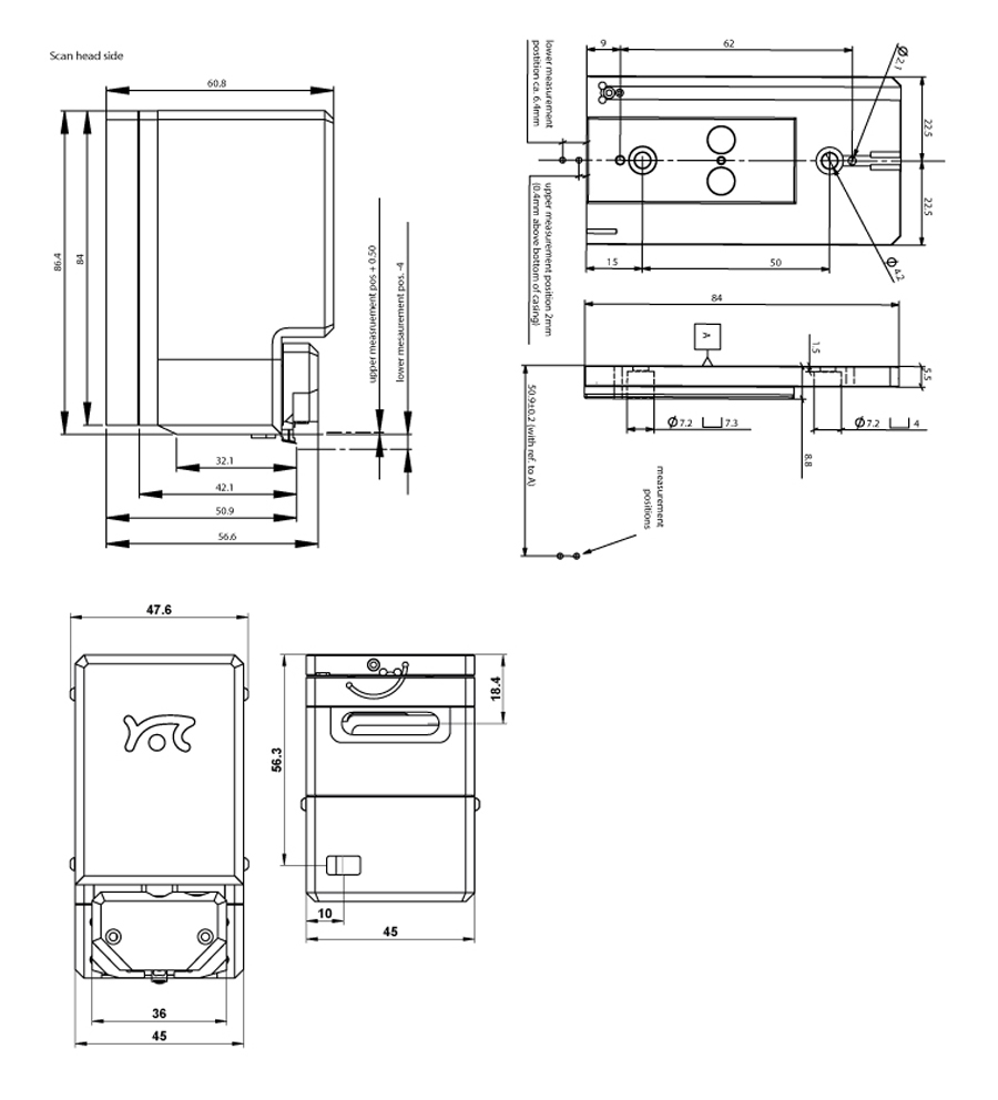 NaniteAFM scan head dimensions