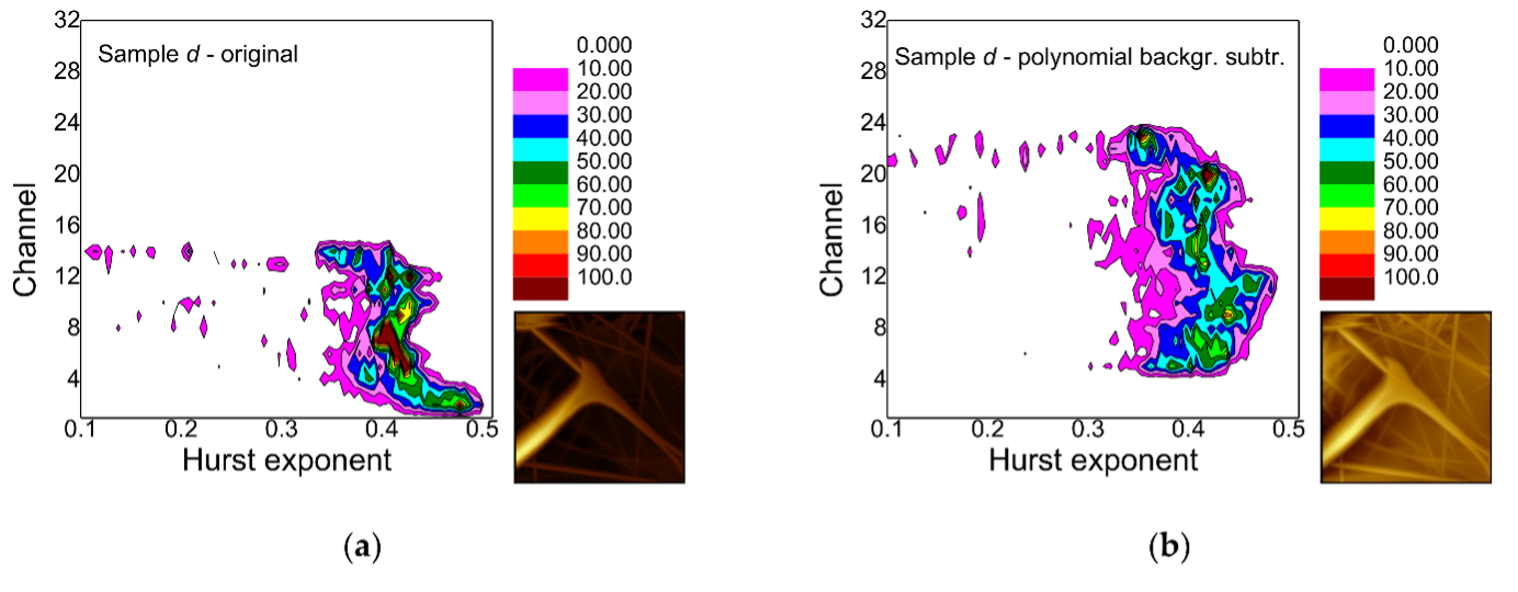 Processed AFM images