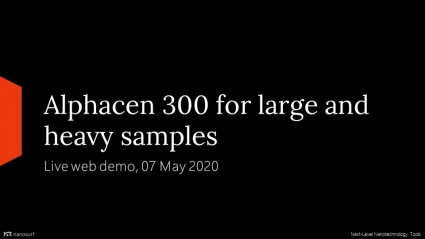 Demo: Alphacen 300 - AFM for large and heavy samples