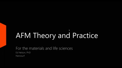 Webinar: AFM in the materials and life sciences - theory and applications