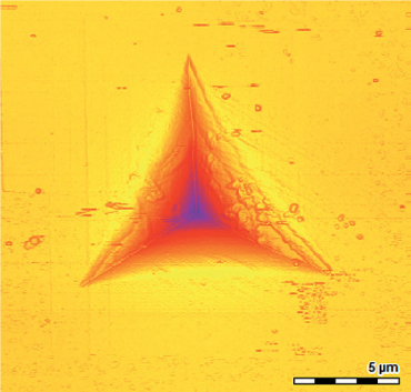 AFM image of indent