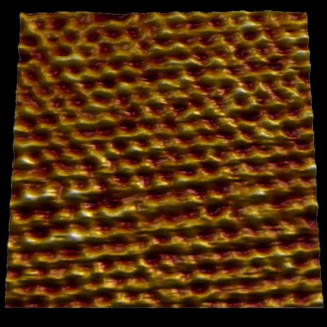 Atomic lattice of mica